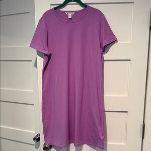 Athleta Essential Tee Dress in Vibrant Orchid